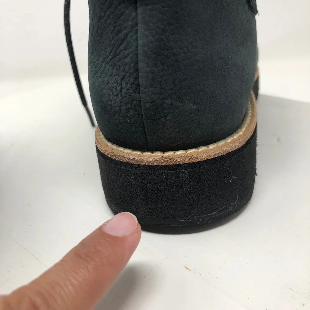 Cole Haan Grand Explore Hiker Boots Womens 9.5 Black Leather Shearling Hiking